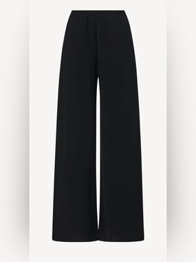 The Row Black Wide-Leg Gala Pants size xs